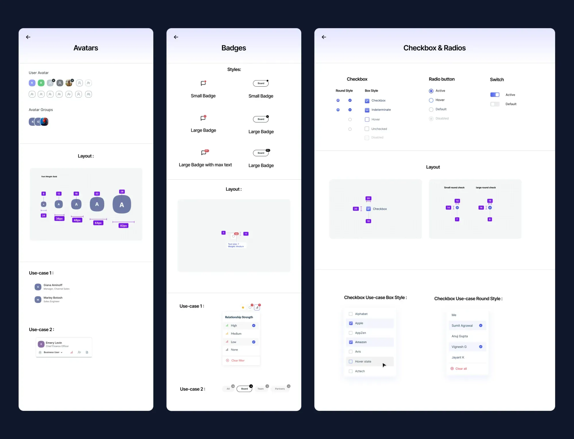 BuyerAssist wireframes overview