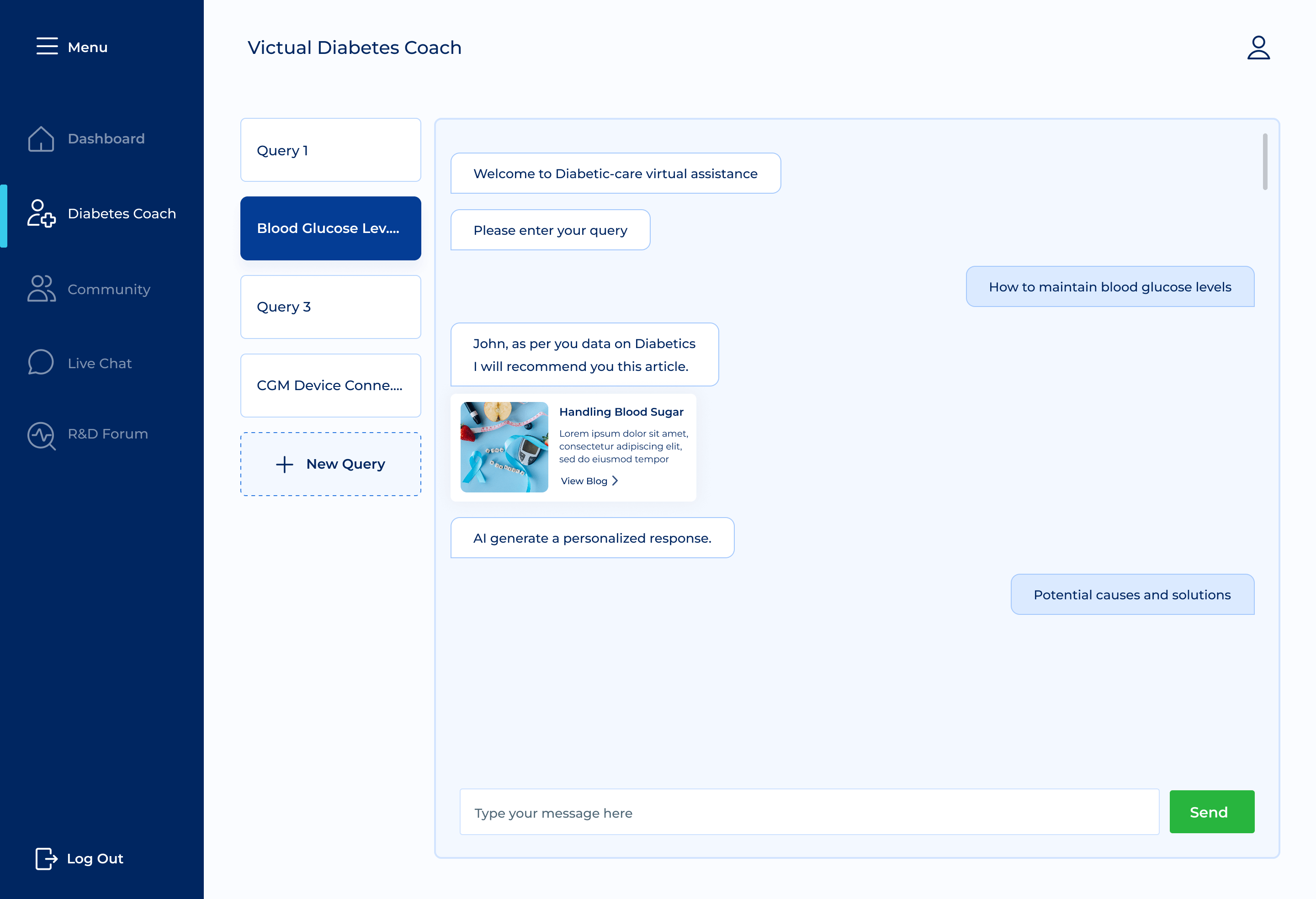 Virtual Diabetes Coach