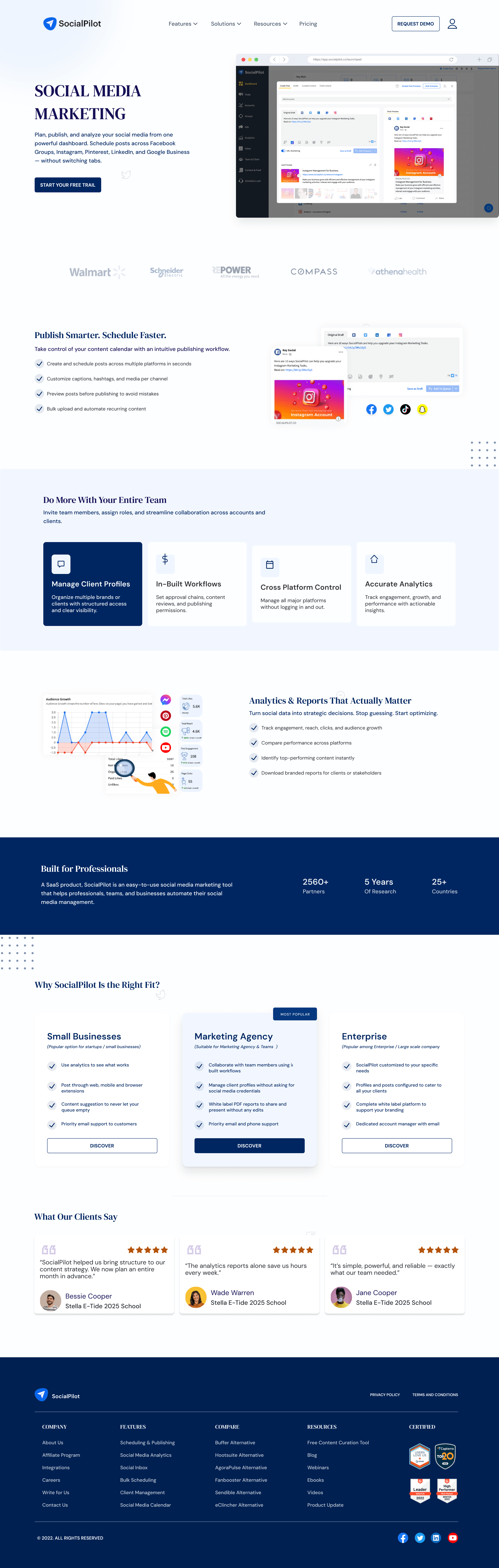 SocialPilot SaaS Landing